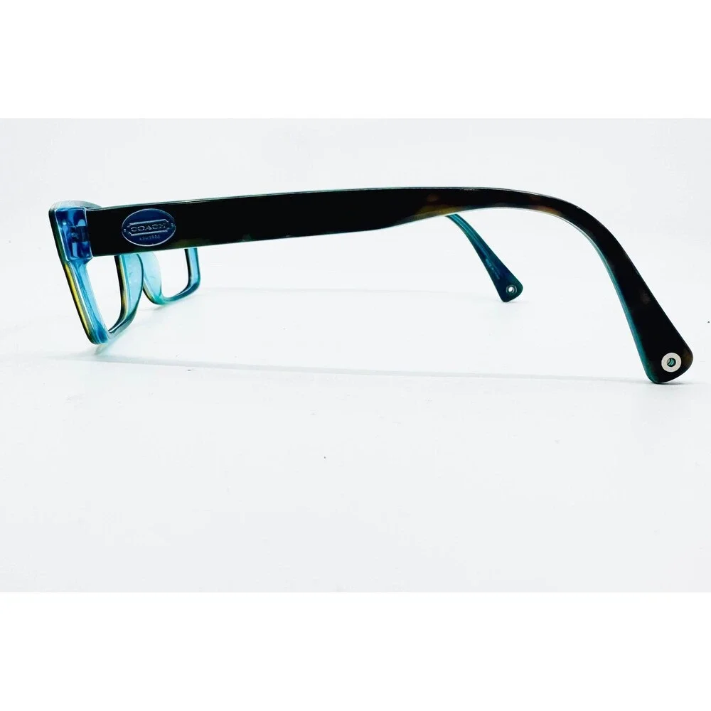 Coach Eyeglasses Womens Tortoise Teal Brooklyn HC 6040 5116 50-16-135